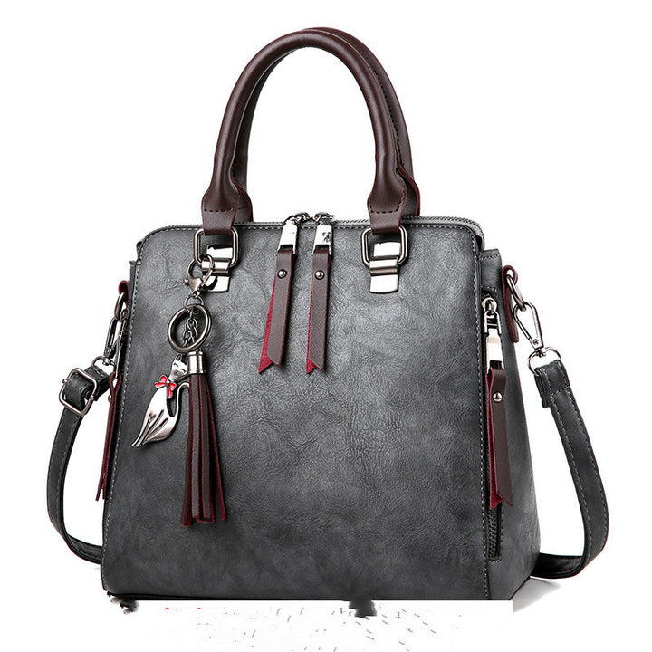 H&F Tassel Leather Tote c