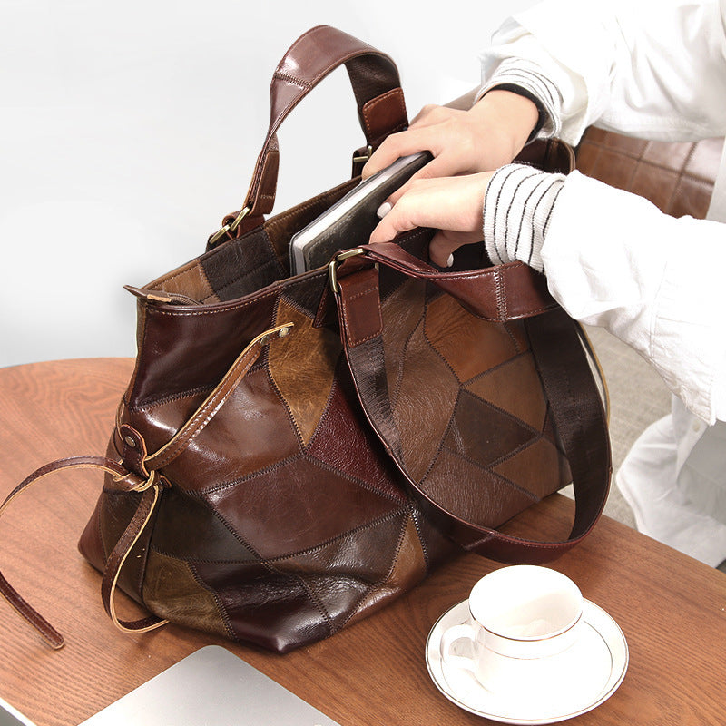 H&F Leather Shoulder Handbag c