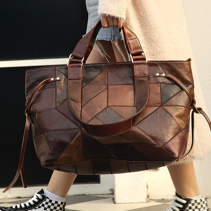 H&F Leather Shoulder Handbag c