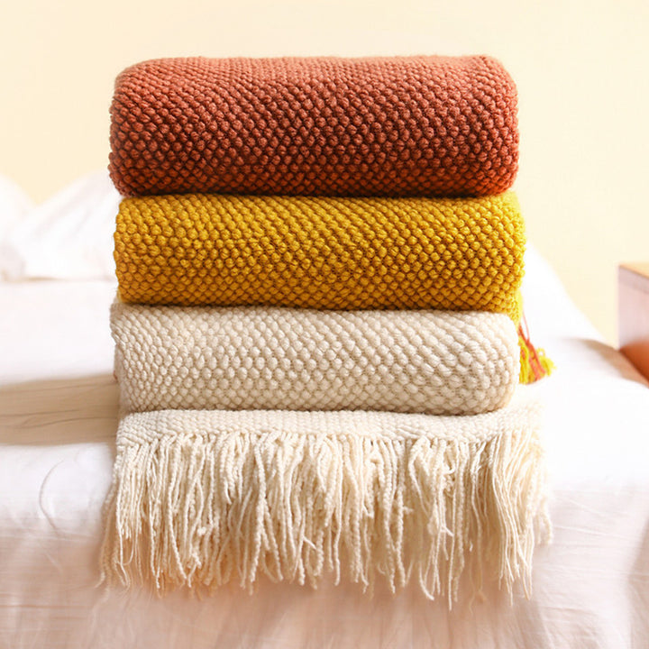 H&F Pineapple Grid Blanket c