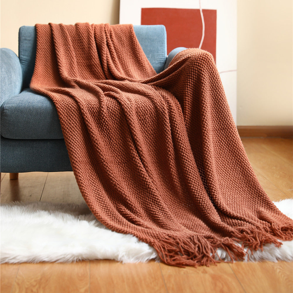 H&F Pineapple Grid Blanket c