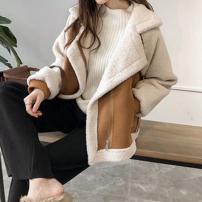 H&F Suede Lamb Motorcycle c
