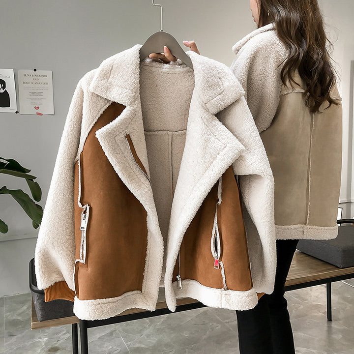 H&F Suede Lamb Motorcycle c
