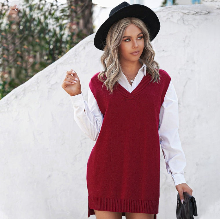 H&F Solid Knit Vest c