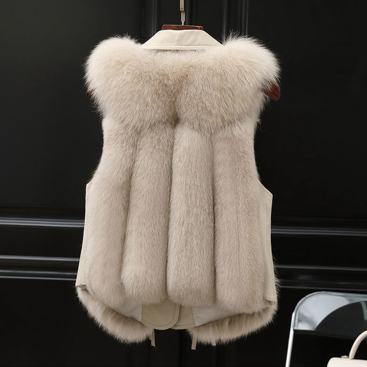 H&F Patchwork Fur Vest c