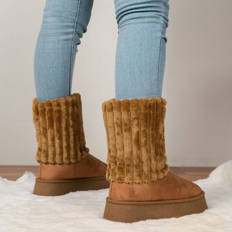 H&F Warm Platform Snow Boots c
