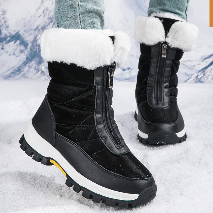 H&F Platform Zipper Ankle Boots c