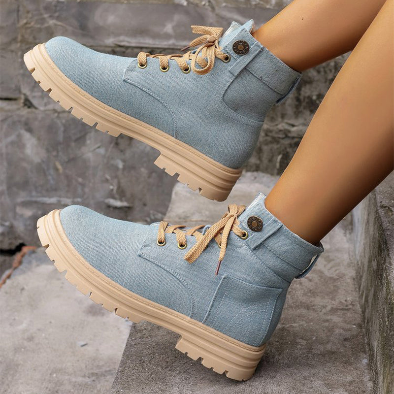 H&F Denim Cowboy Boots c