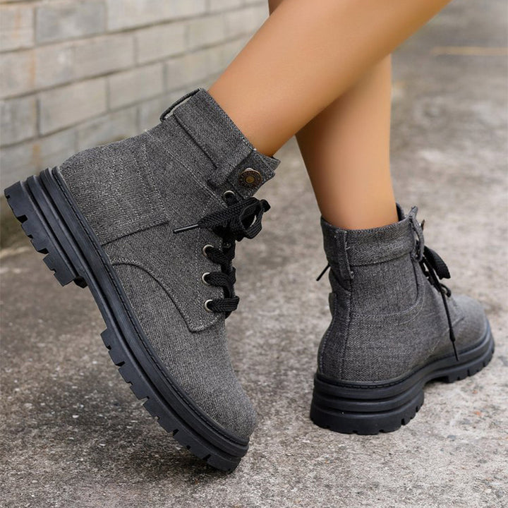 H&F Denim Cowboy Boots c
