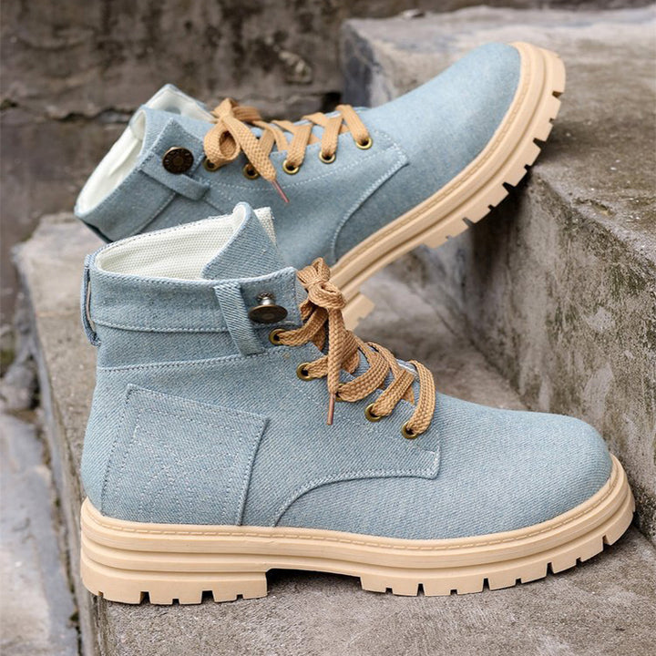 H&F Denim Cowboy Boots c
