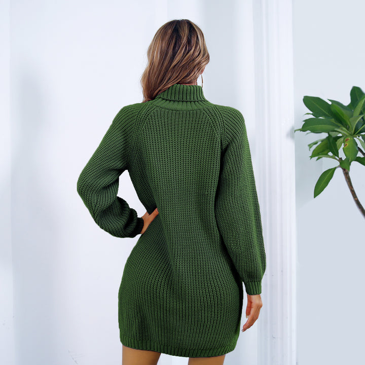 H&F Button Turtleneck Sweater c