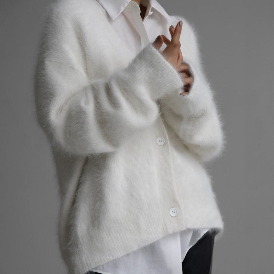 H&F V Neck Button Cardigan c