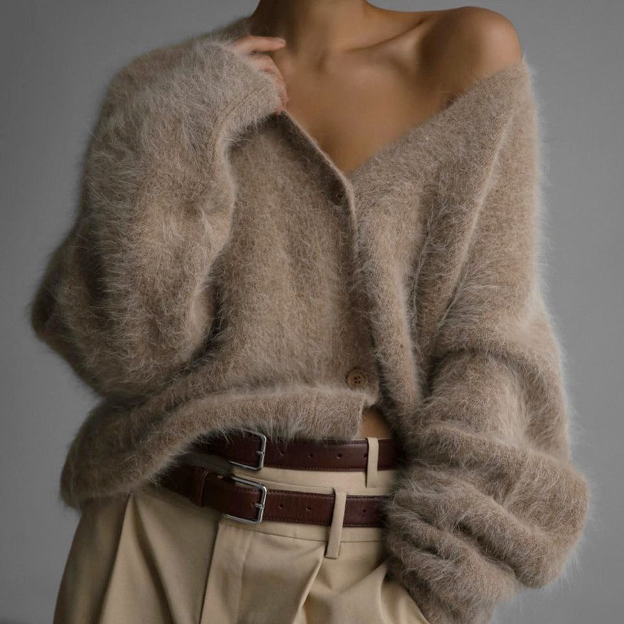 H&F V Neck Button Cardigan c
