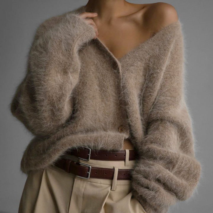 H&F V Neck Button Cardigan c