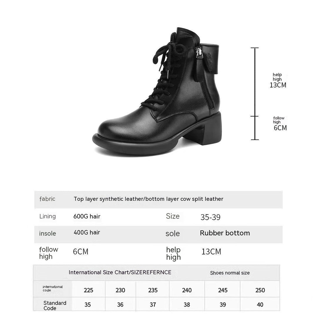 H&F Thick Ankle Boots c