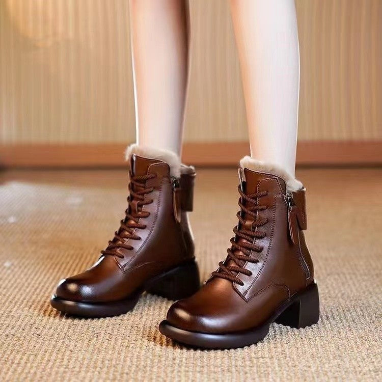 H&F Thick Ankle Boots c