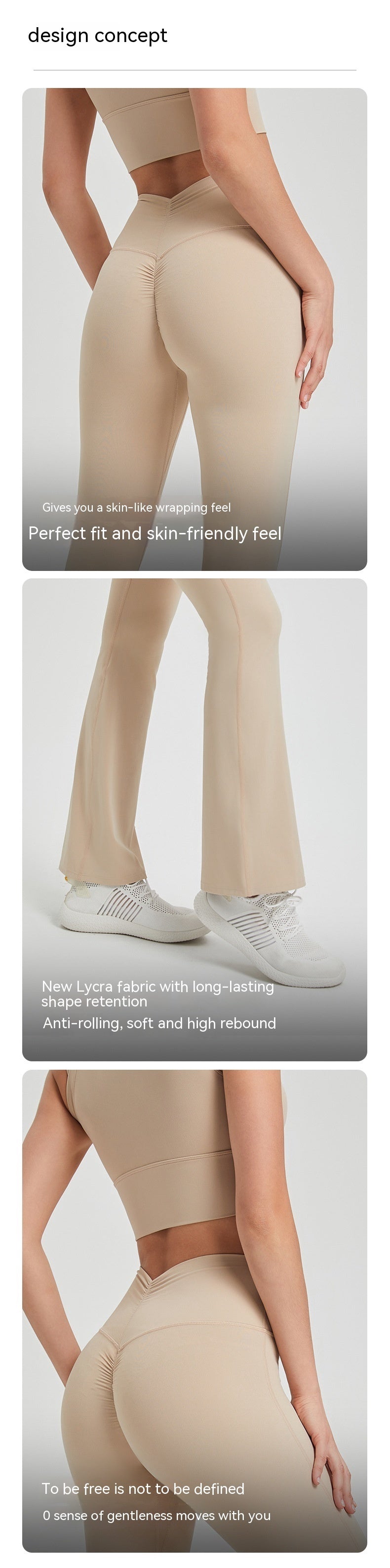 H&F High Waist Pleated Yoga c