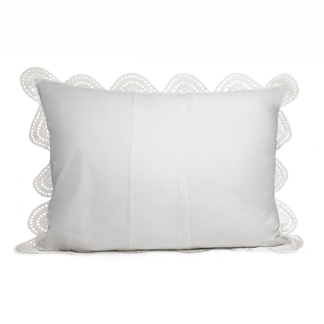 Hand Made Crochet Cotton Pillow Sham Pairs