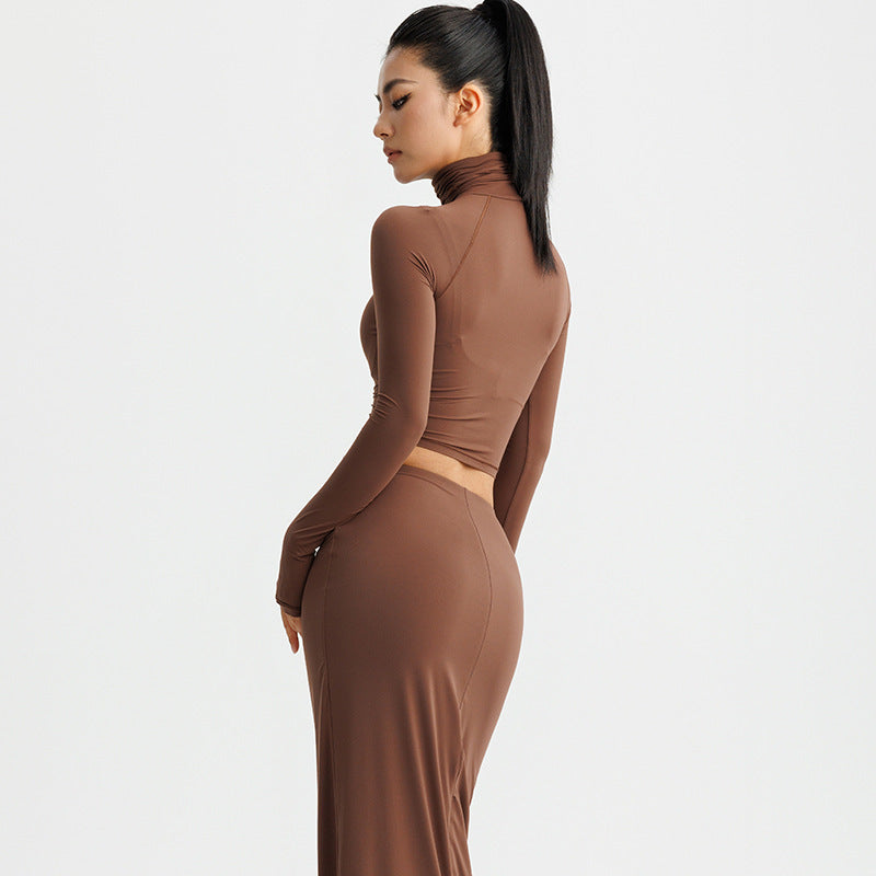 H&F Spandex Turtleneck Shirt c