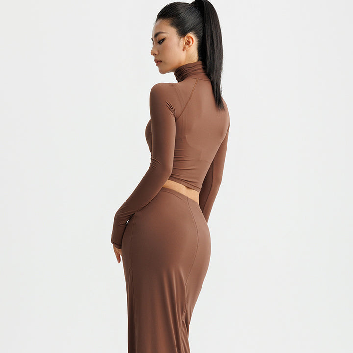 H&F Spandex Turtleneck Shirt c