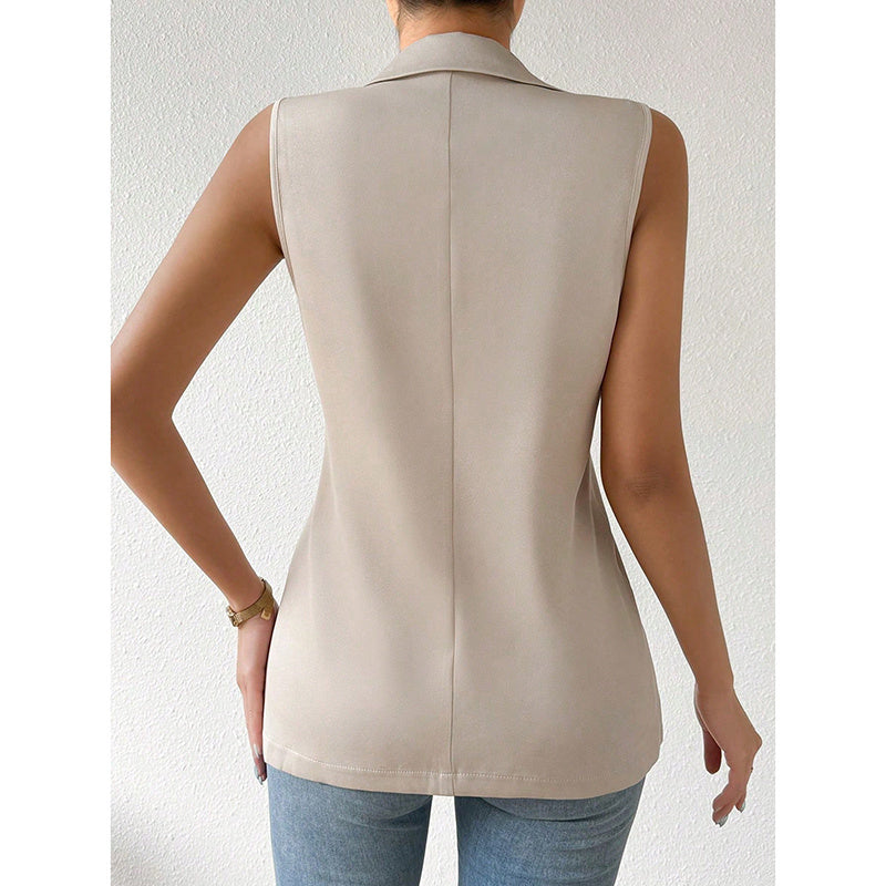H&F Sleeveless Blazer Vest c