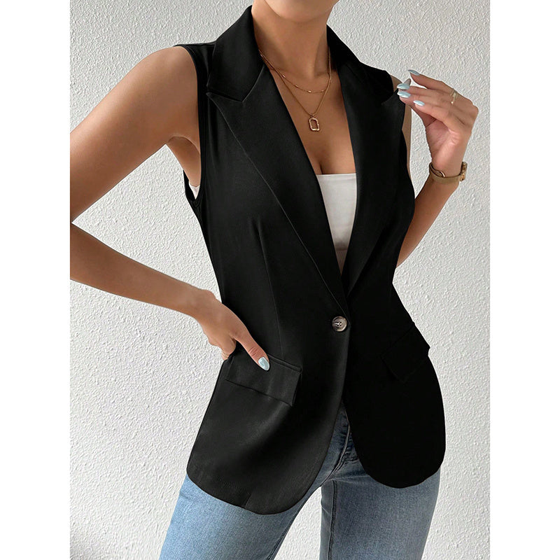 H&F Sleeveless Blazer Vest c