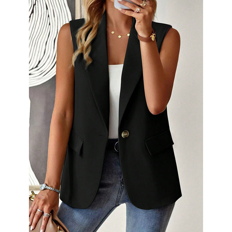 H&F Sleeveless Blazer Vest c