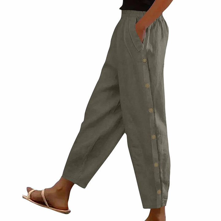 H&F Elastic Button Trousers c