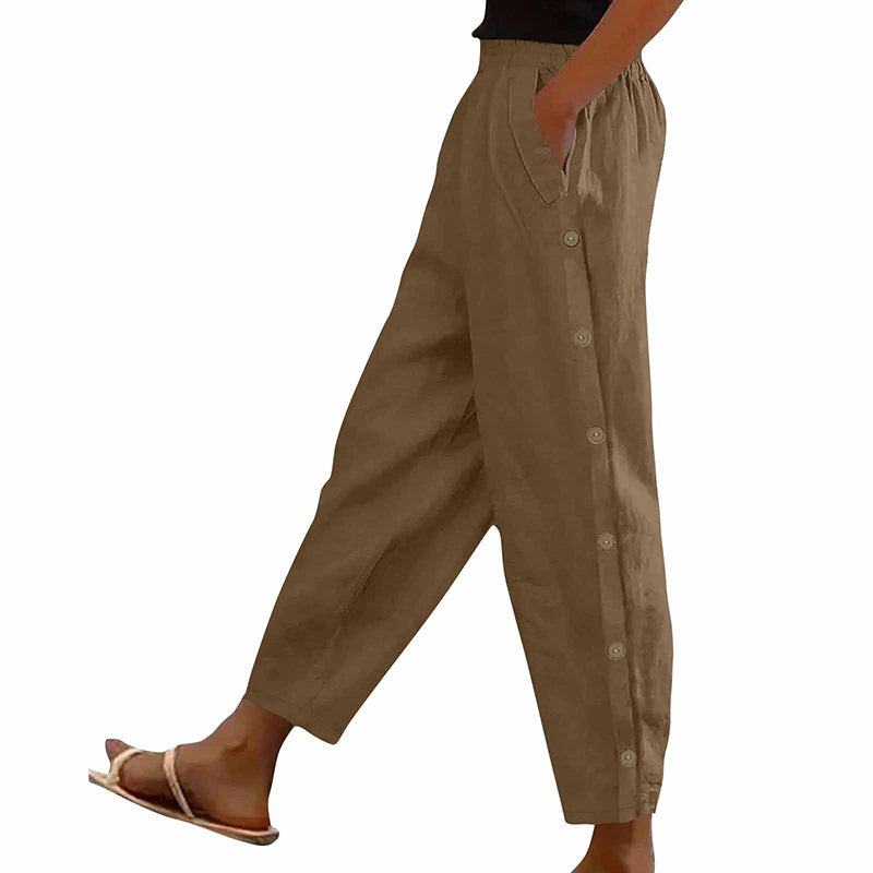 H&F Elastic Button Trousers c