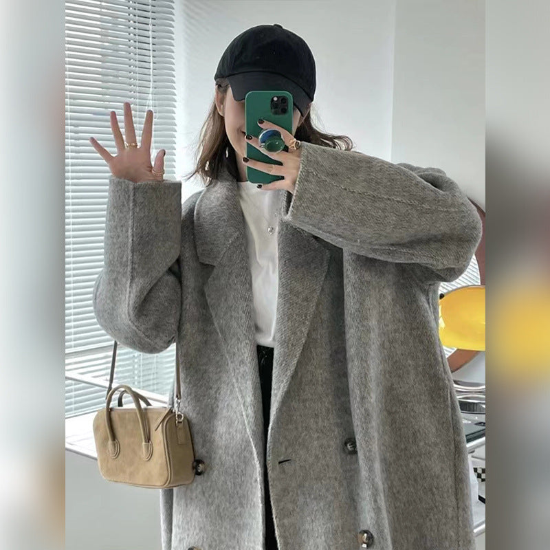 H&F Camel Wool Overcoat c