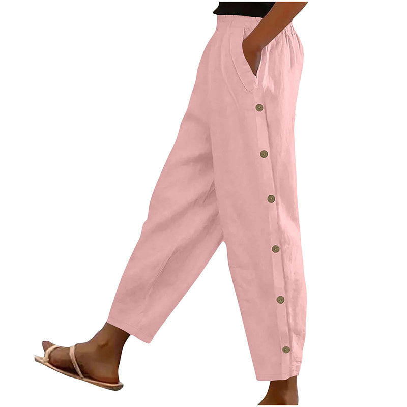 H&F Elastic Button Trousers c