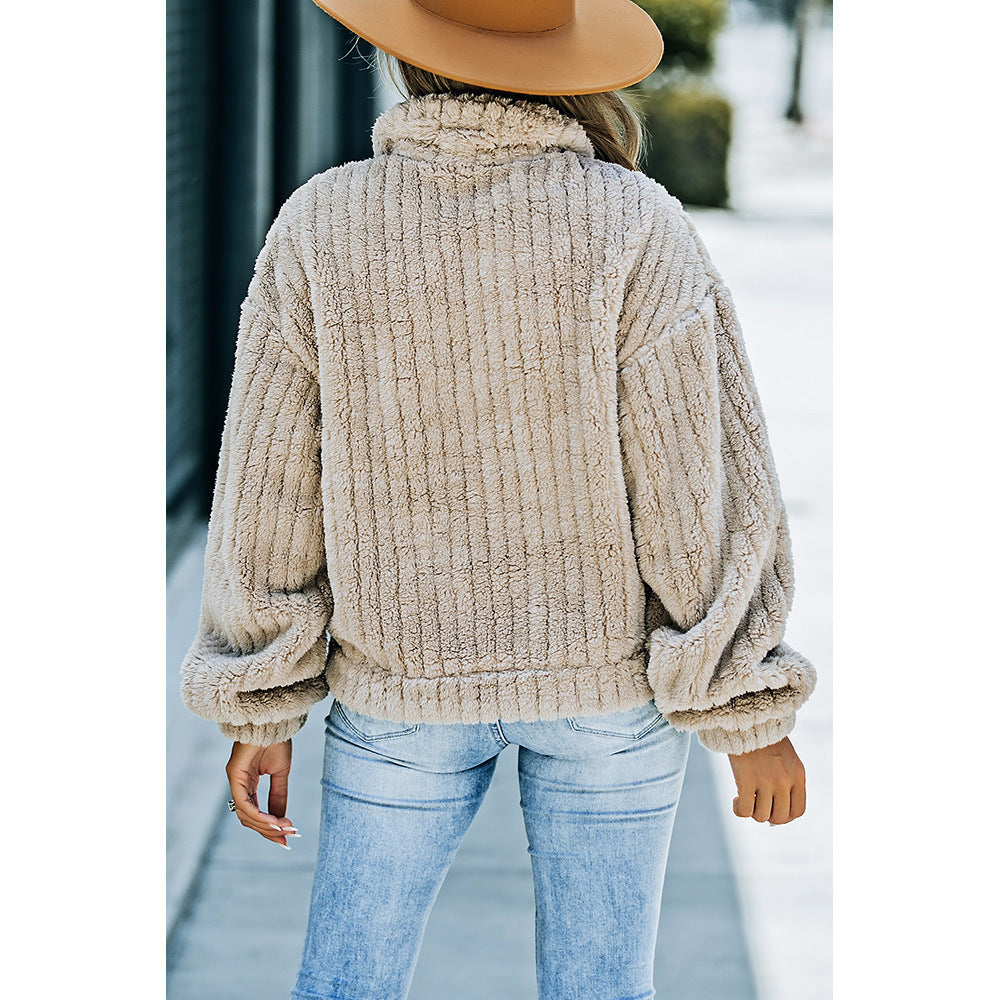 H&F Khaki Wool Coat c