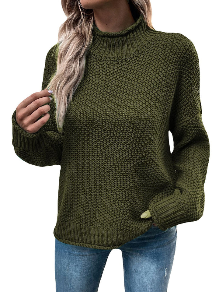 H&F Stand Collar Sweater c