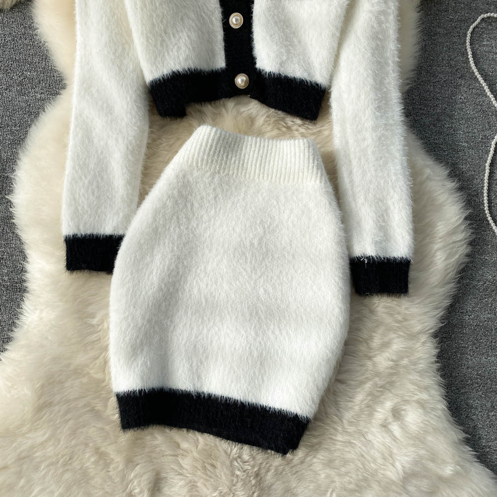H&F Cardigan Sweater Skirt c