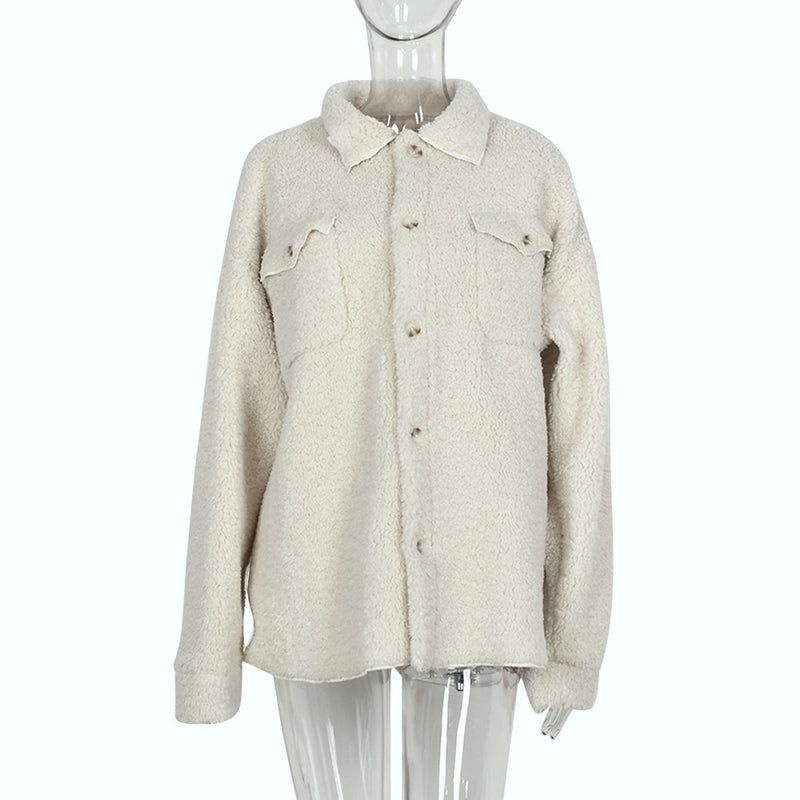 H&F Plush Trench Coat c