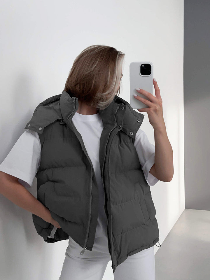 H&F Hooded Down Vest c