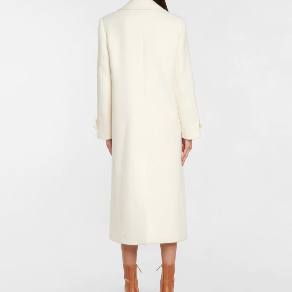 H&F White Double Breasted Coat c