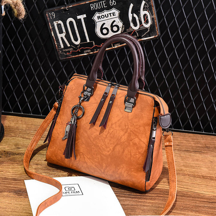 H&F Tassel Leather Tote c