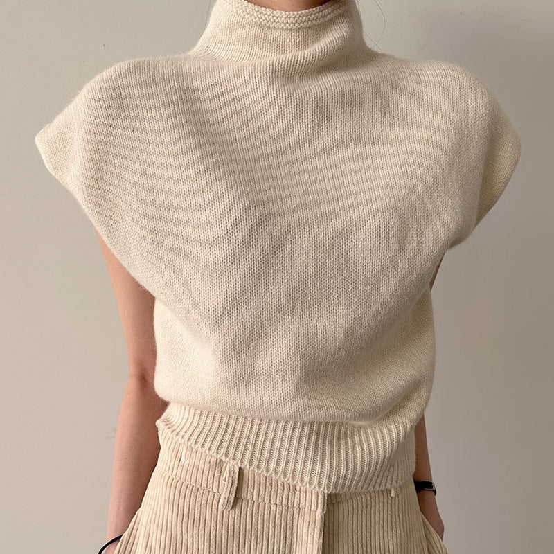 Sleeveless Knitwear Sweater