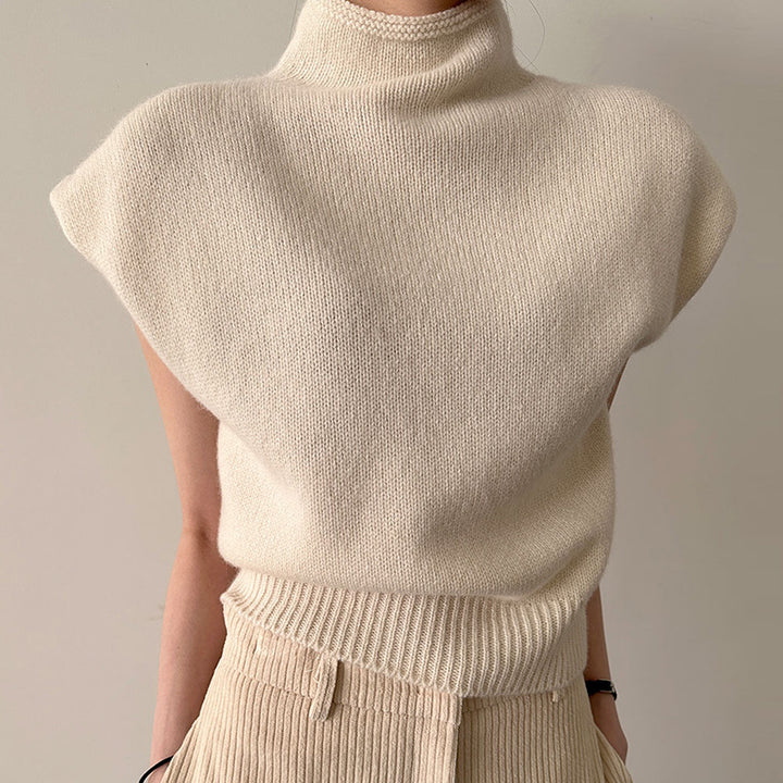 Sleeveless Knitwear Sweater