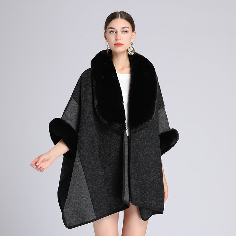 H&F Rabbit Fur Cape c