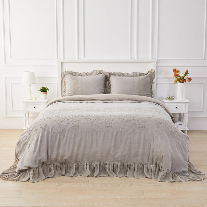 Tabitha Linen Duvet Cover Set
