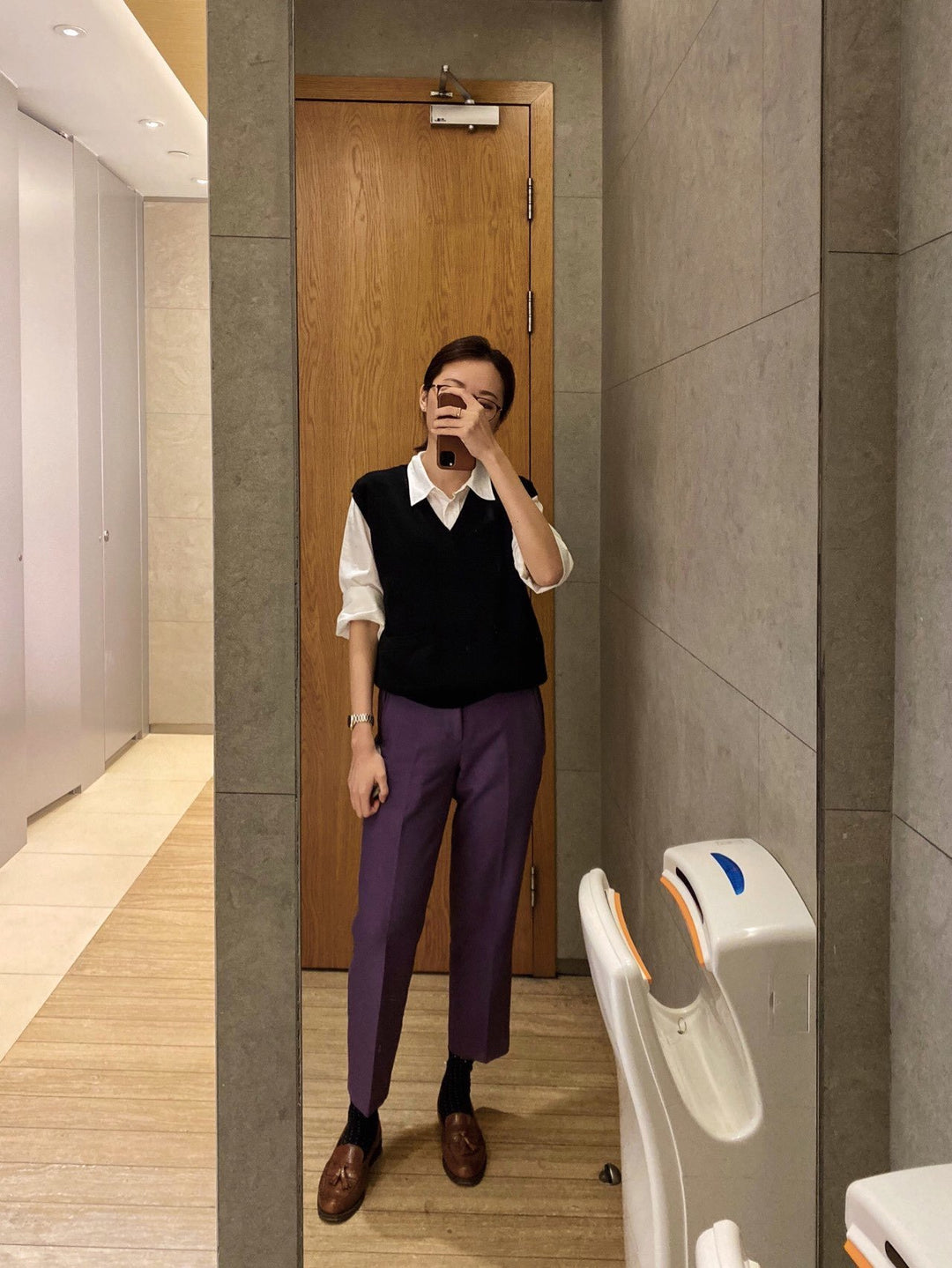 Cashmere knitted vest