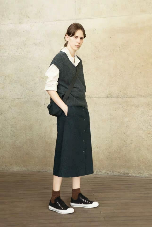 Cashmere knitted vest