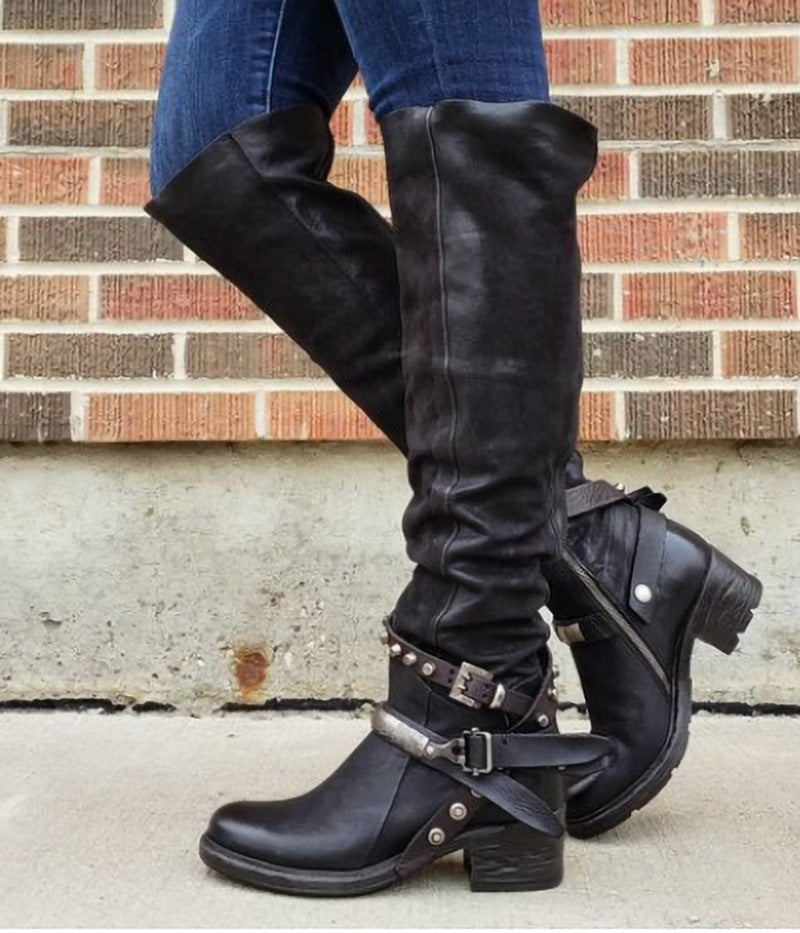 H&F Belt Buckle Boots c