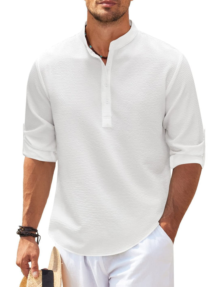 H&F Casual Stand Collar Shirt c