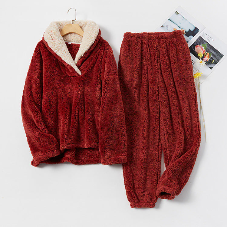 H&F Flannel Pajama Set c