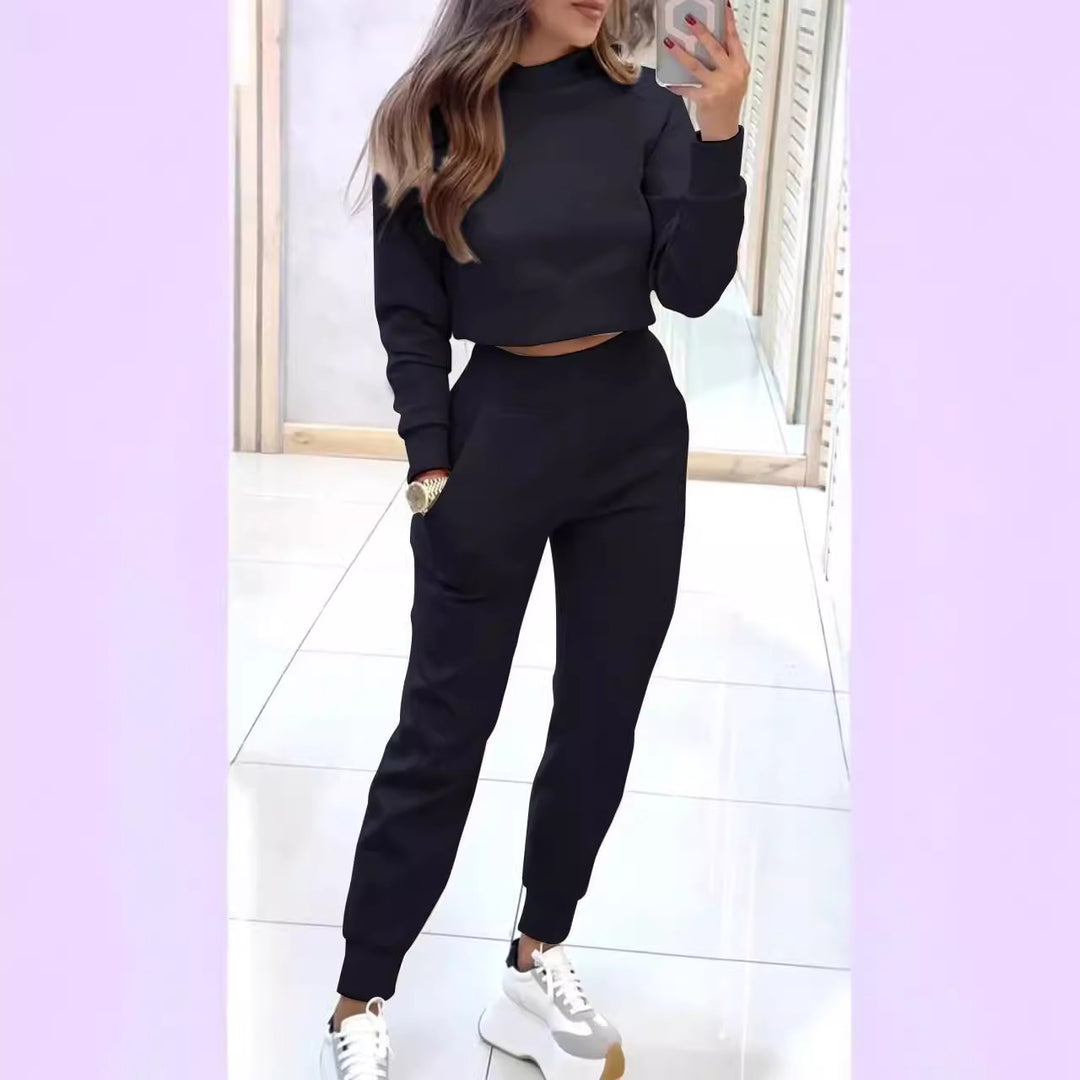 High Collar Slim Fit Long Sleeves Casual Suit
