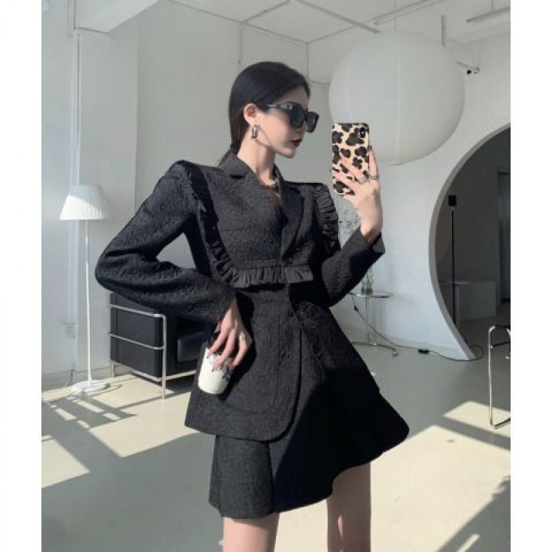 H&F Jacquard Skirt Suit c