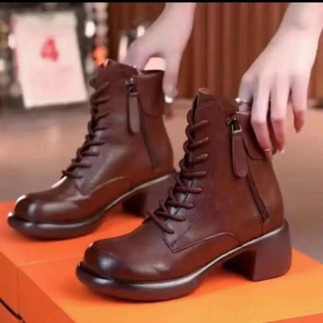 H&F Thick Ankle Boots c